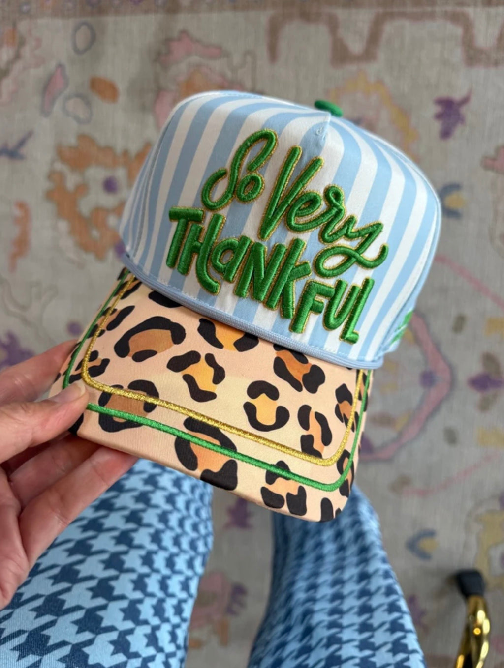 so very thankful leopard trucker