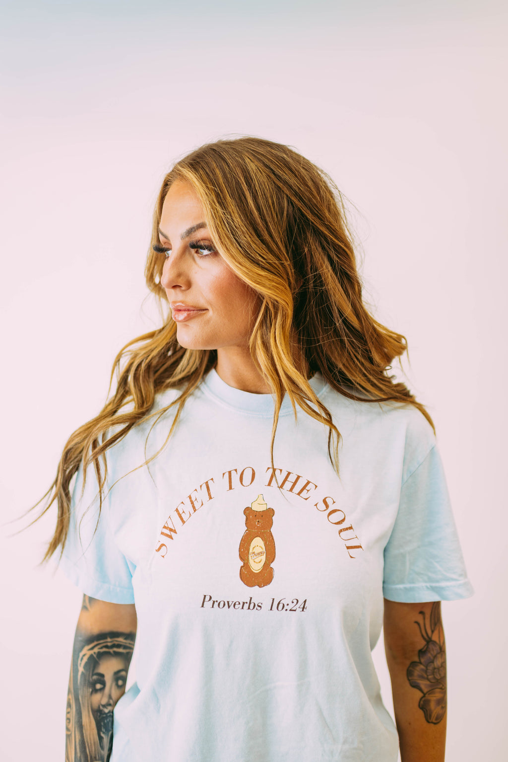 kind words honey bear tee
