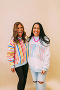 striped happiest reversible mockneck