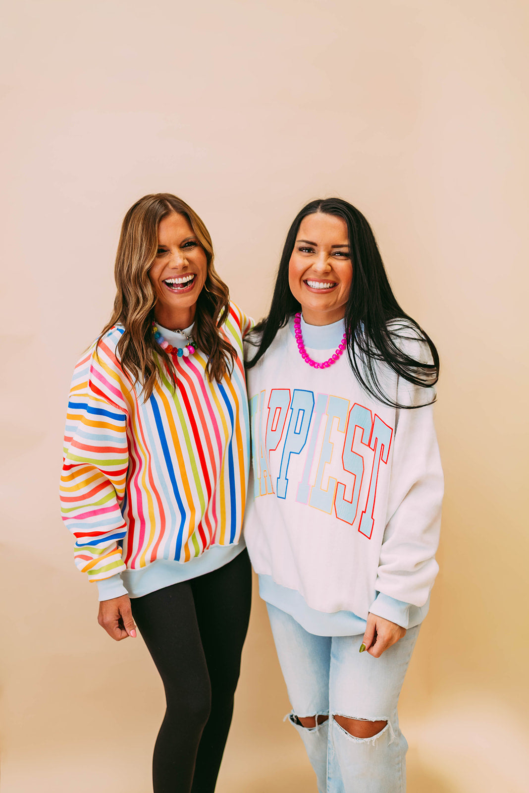 striped happiest reversible mockneck