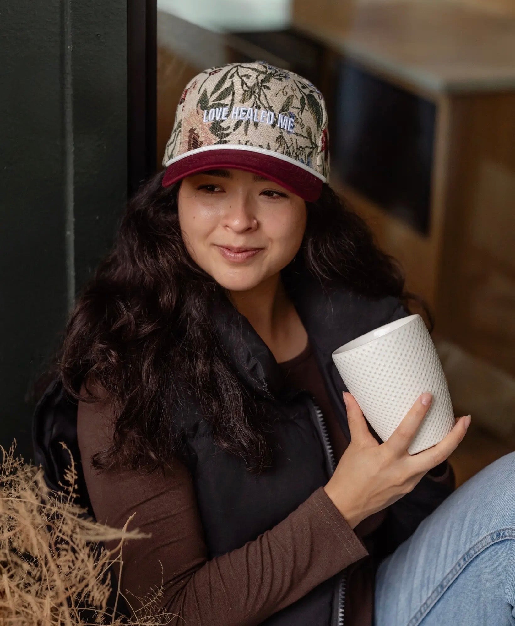love healed me trucker hat