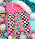 (PREORDER) rainbow checkered tree tee
