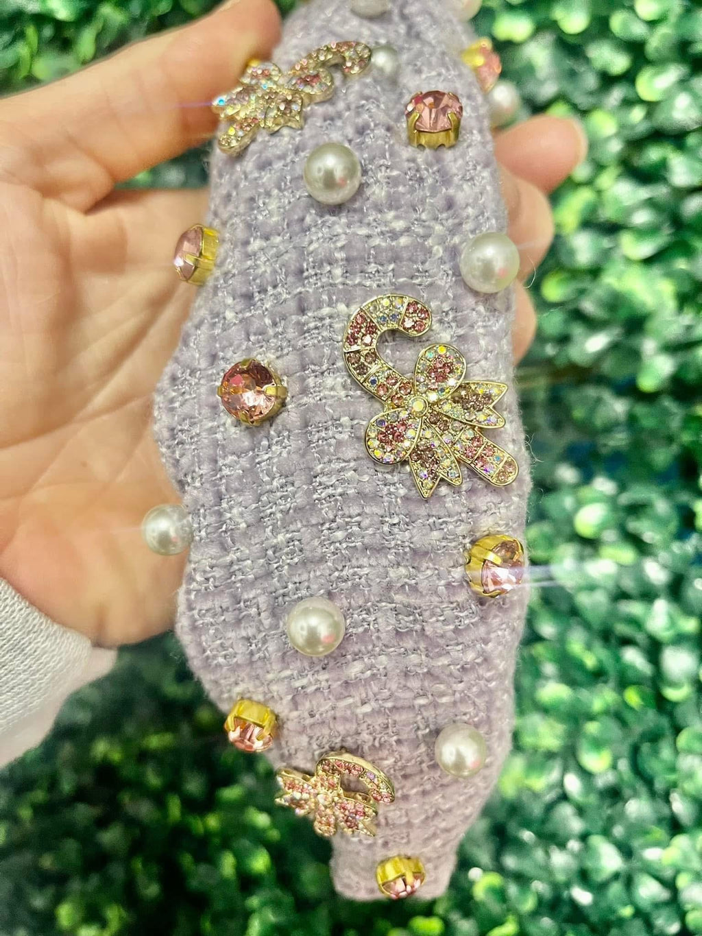 Pretty in Pink Christmas Headbands