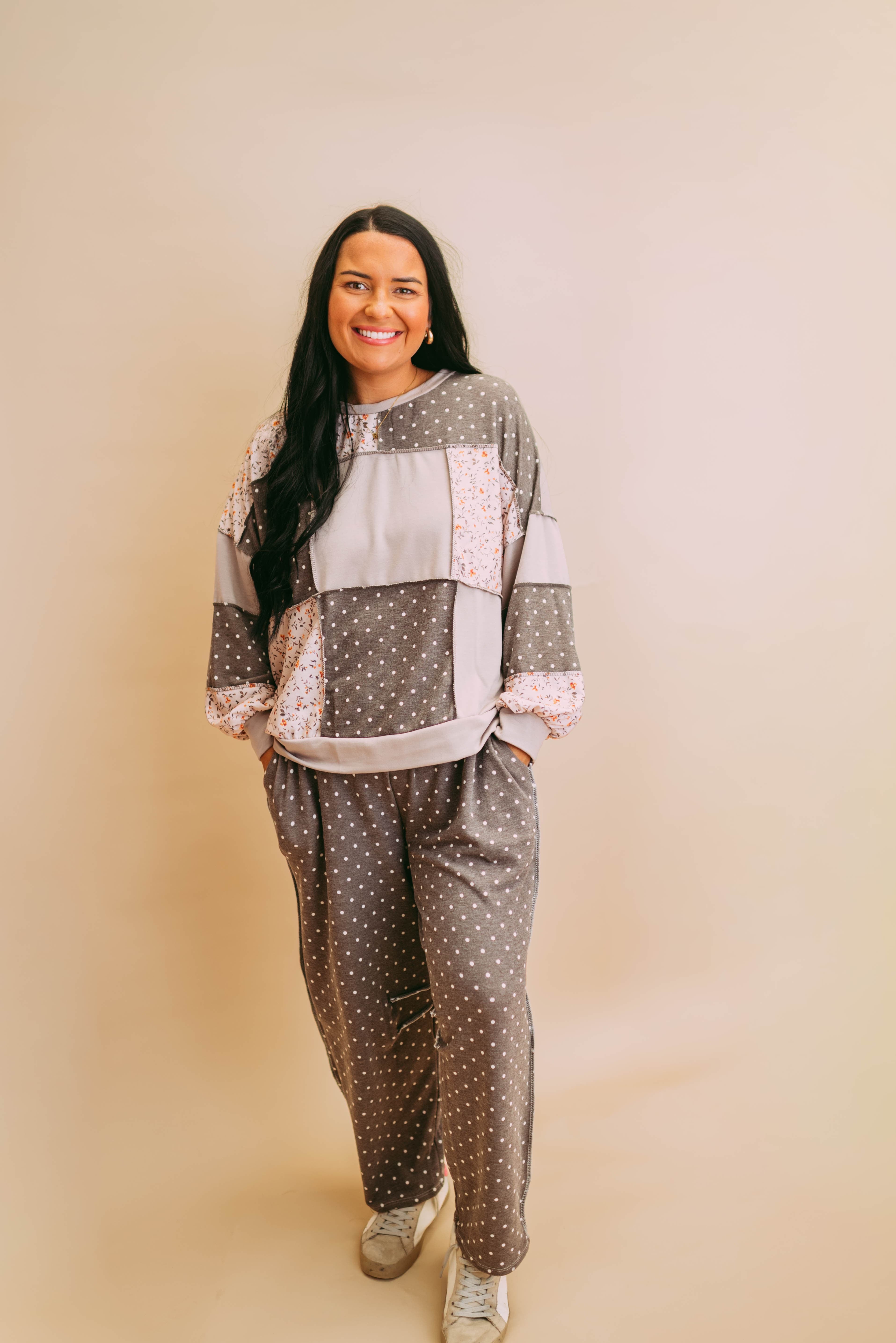 polka dot patchwork set