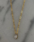 chain with diamond pendant