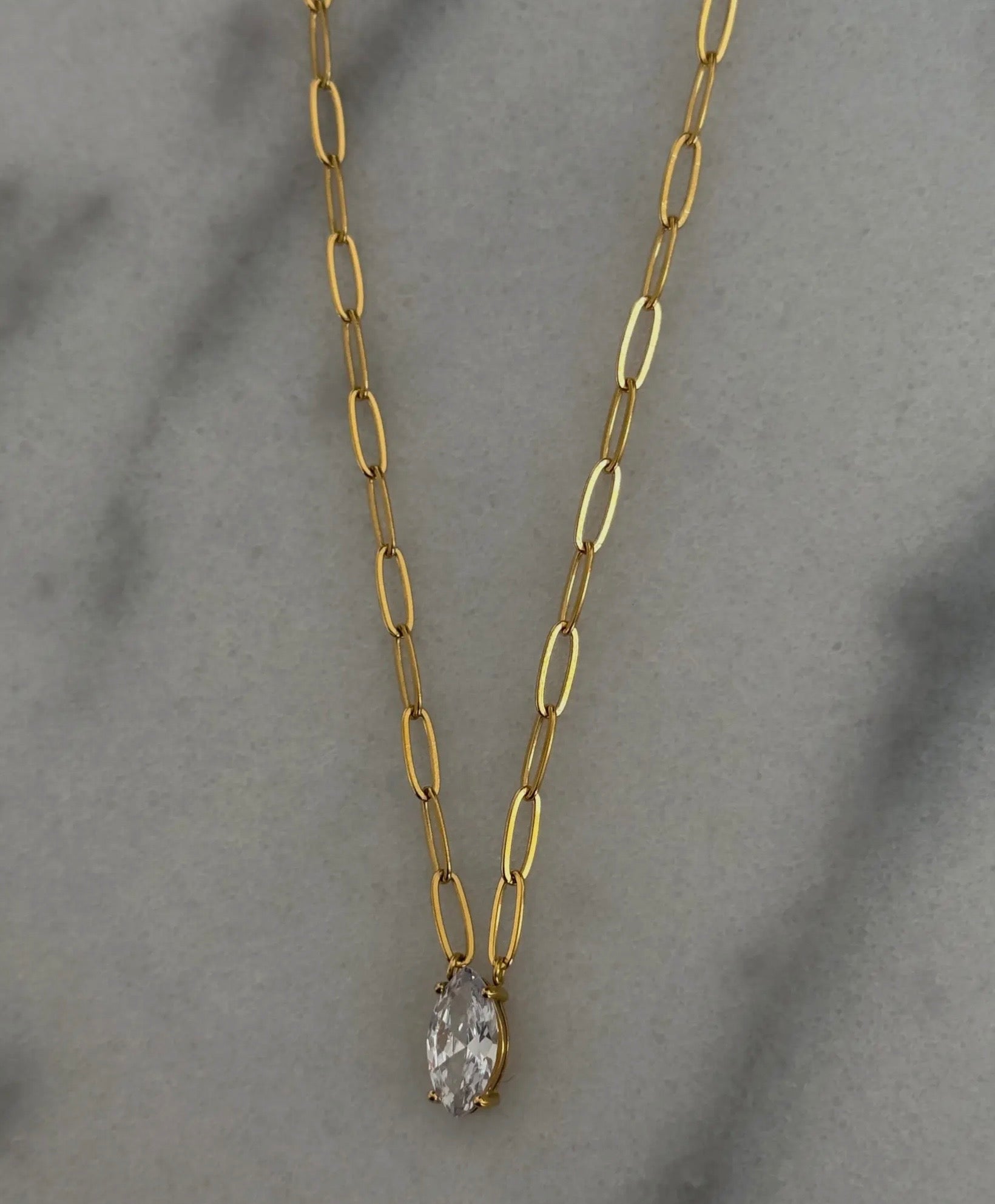 chain with diamond pendant