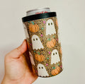 12oz cheetah/pumpkin/ghosts can cooler