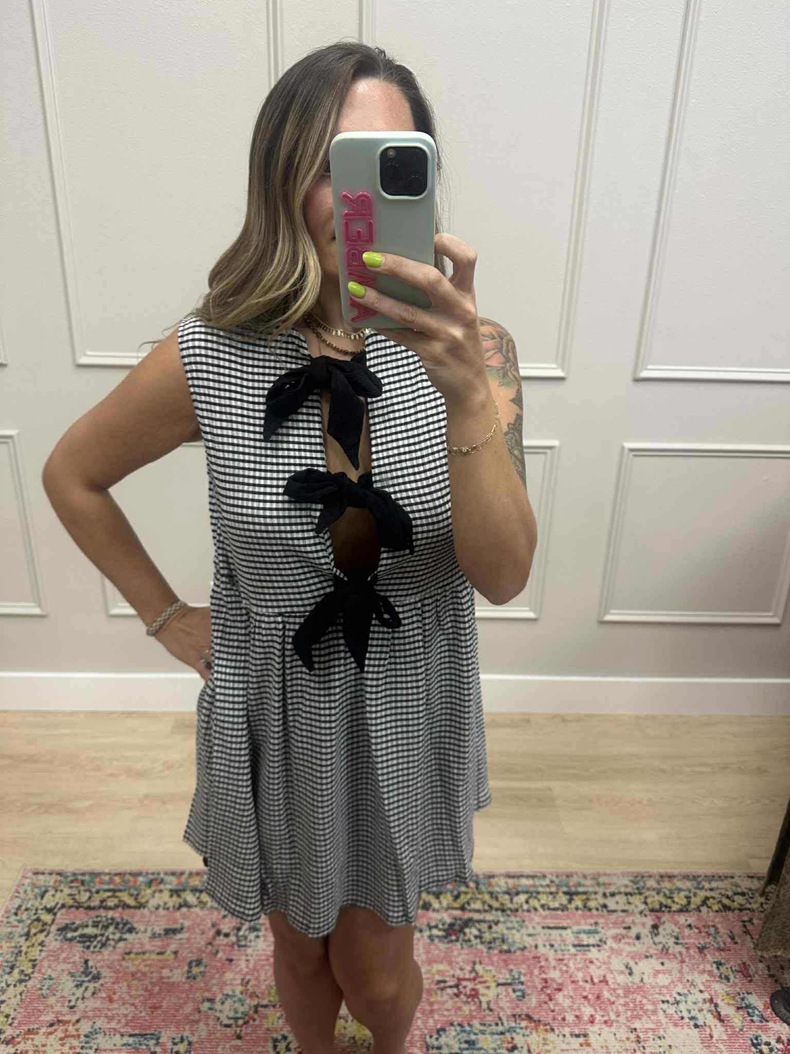 Sleeveless Ribbon Dress