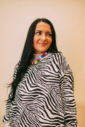 zebra mockneck