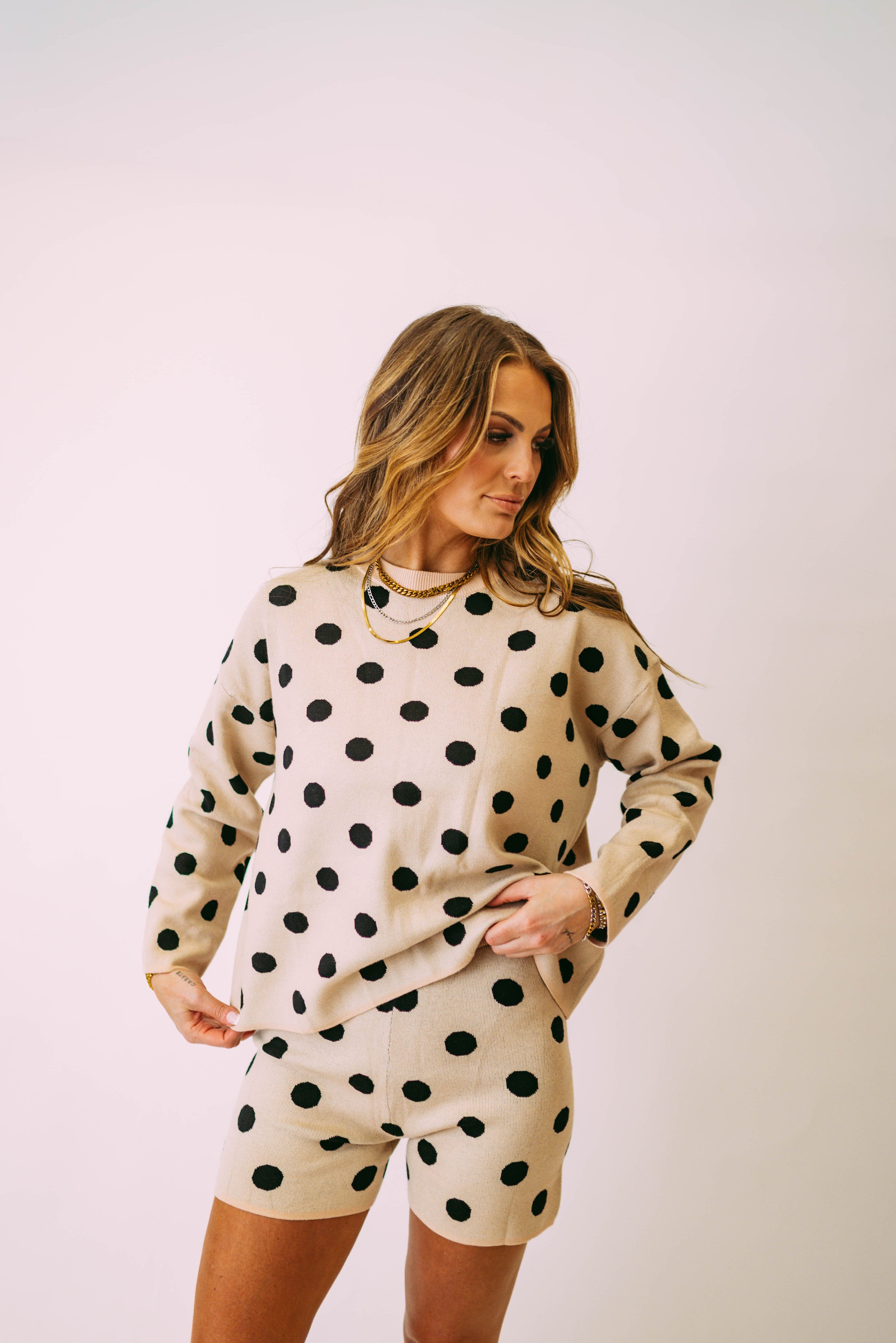 sold polka dot longsleeve set