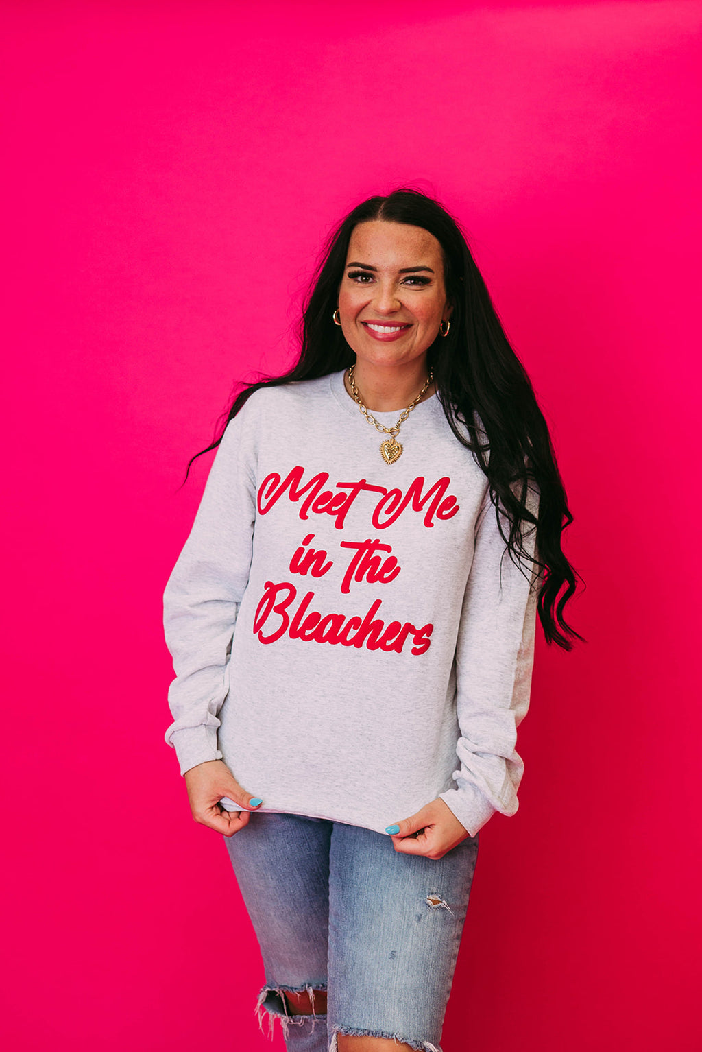 meet me in the bleachers sweatshirt