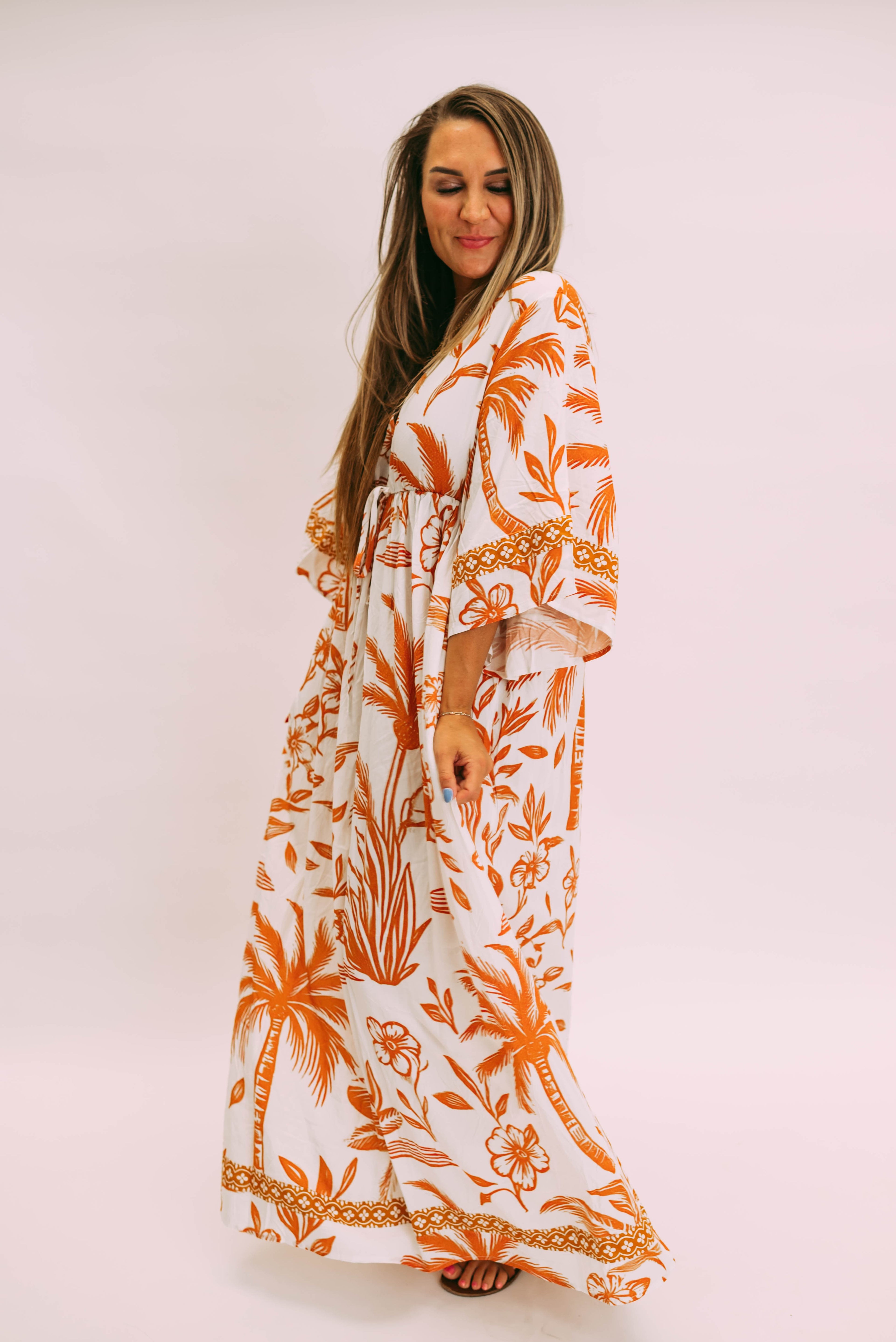 in the jungle kaftan dress