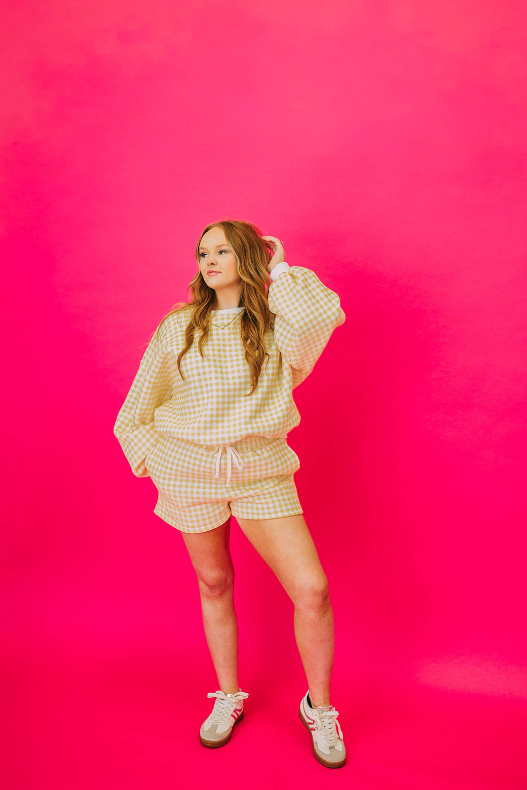 gingham short set