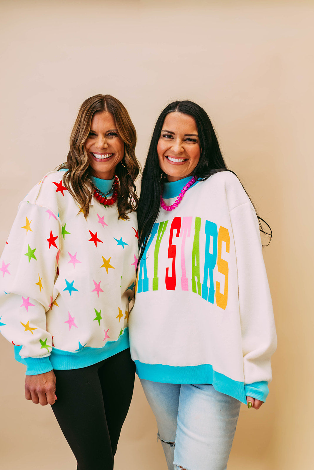 lucky stars reversible mockneck