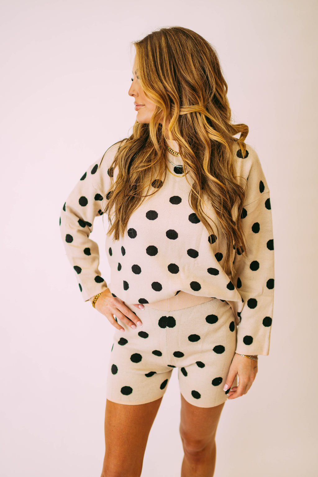 sold polka dot longsleeve set