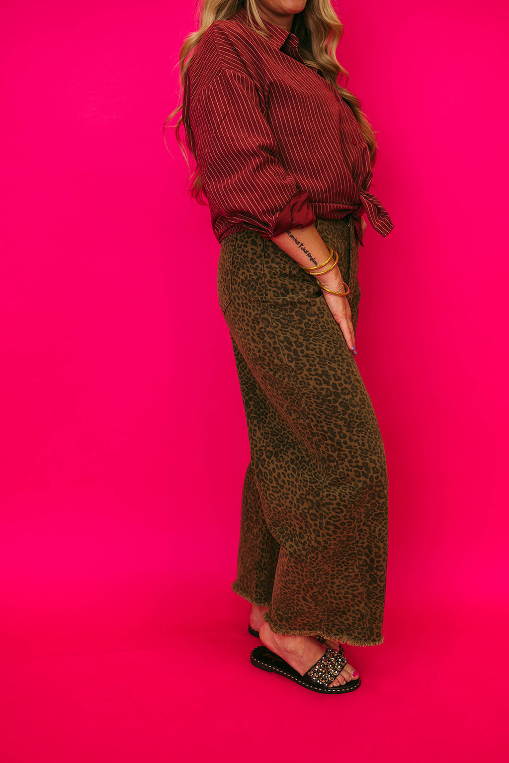frankie stripe button up