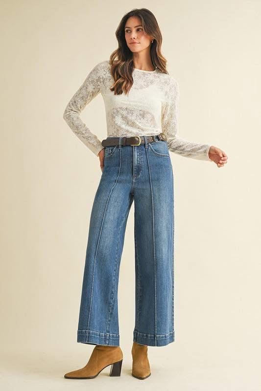 High Rise Wide Leg Jeans
