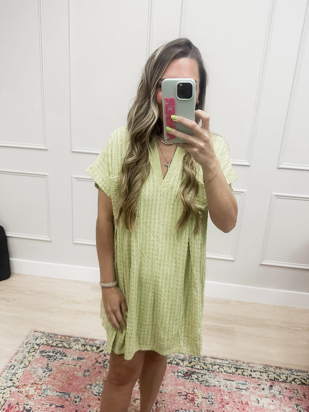 Green Knit Dress