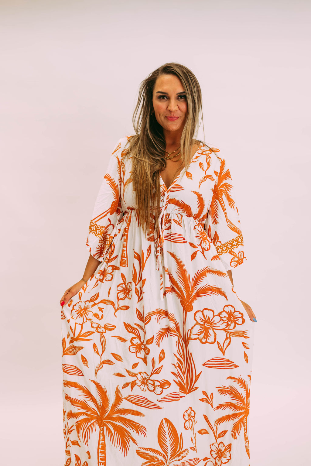 in the jungle kaftan dress