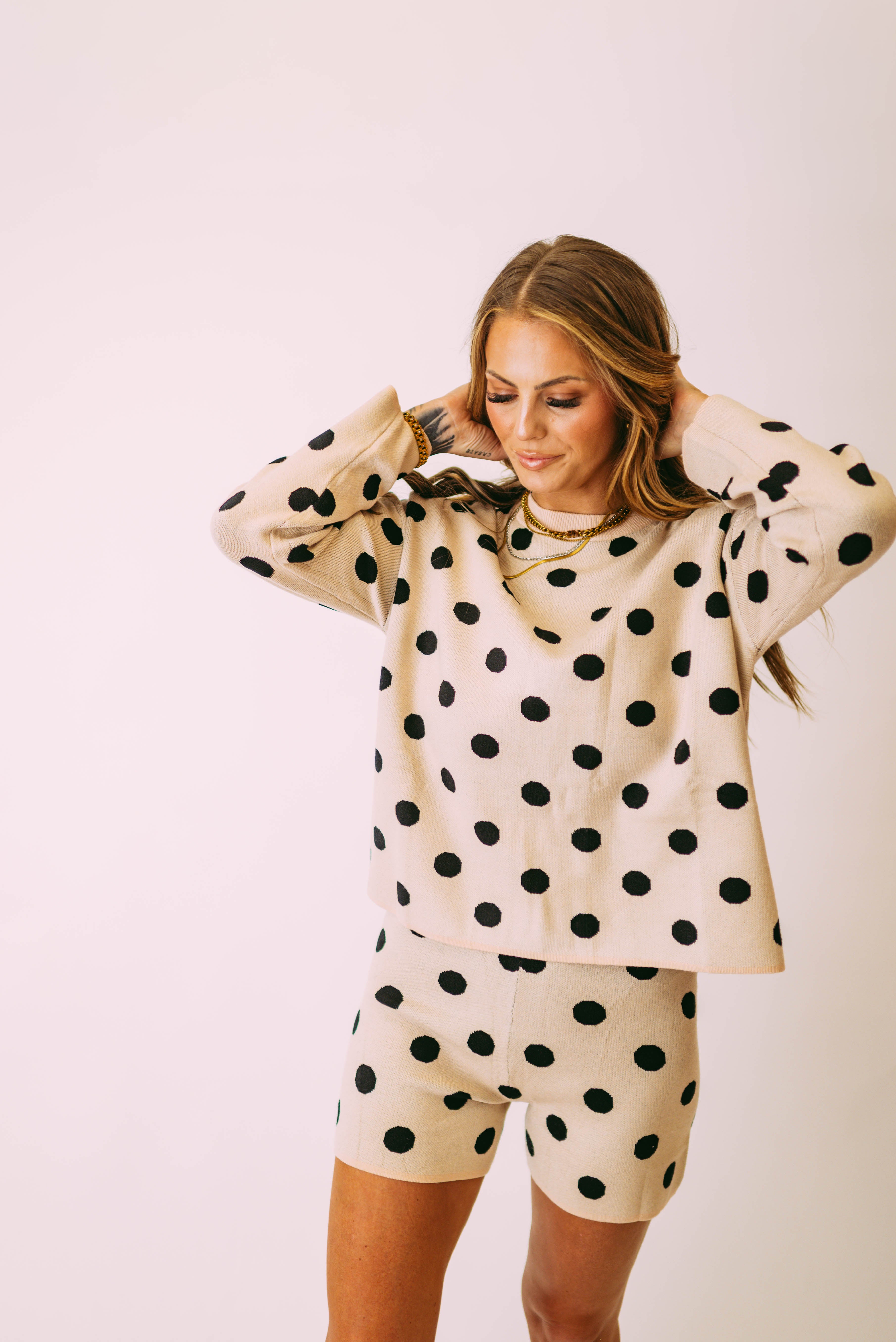sold polka dot longsleeve set