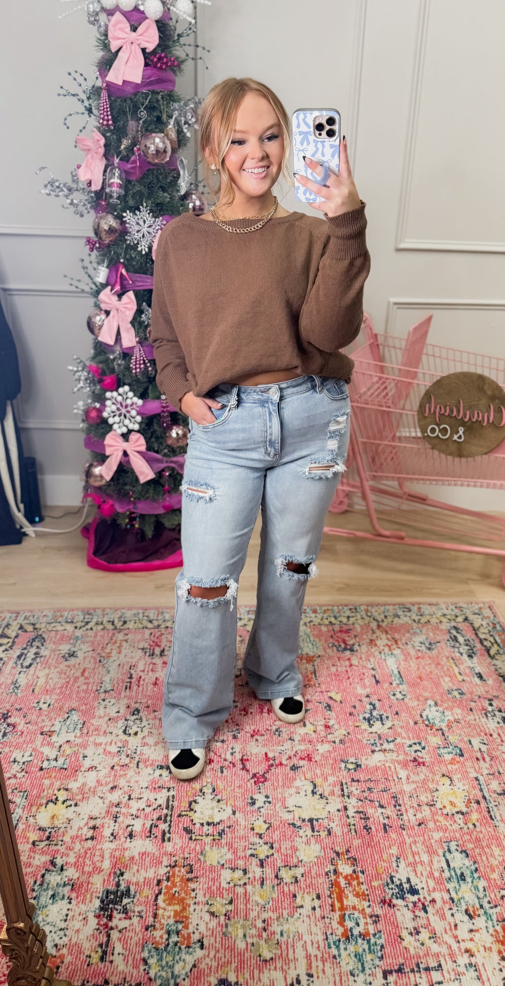 Ashland Straight Leg Distressed Jeans