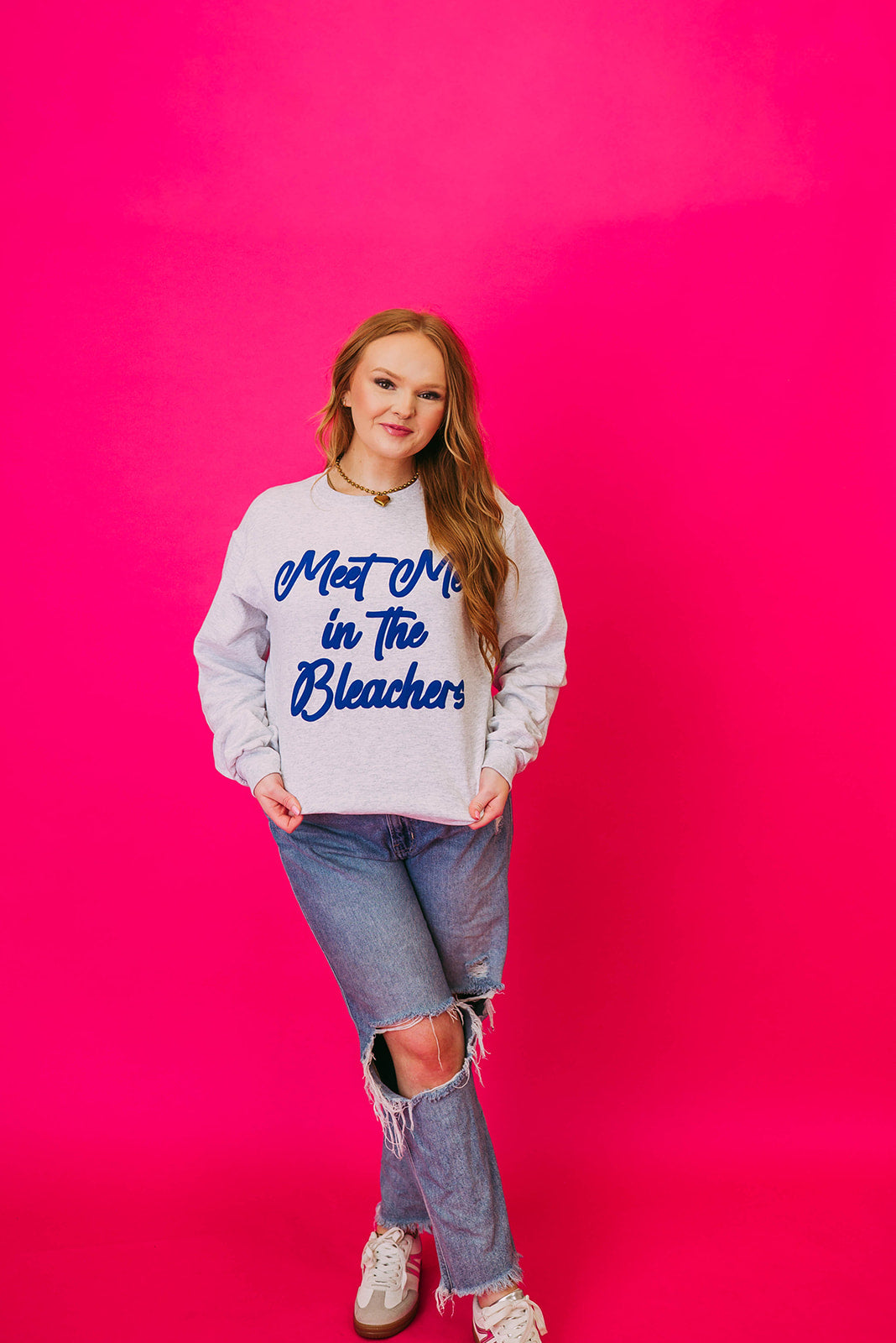 meet me in the bleachers sweatshirt