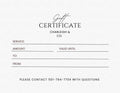 charleigh and co gift certificate