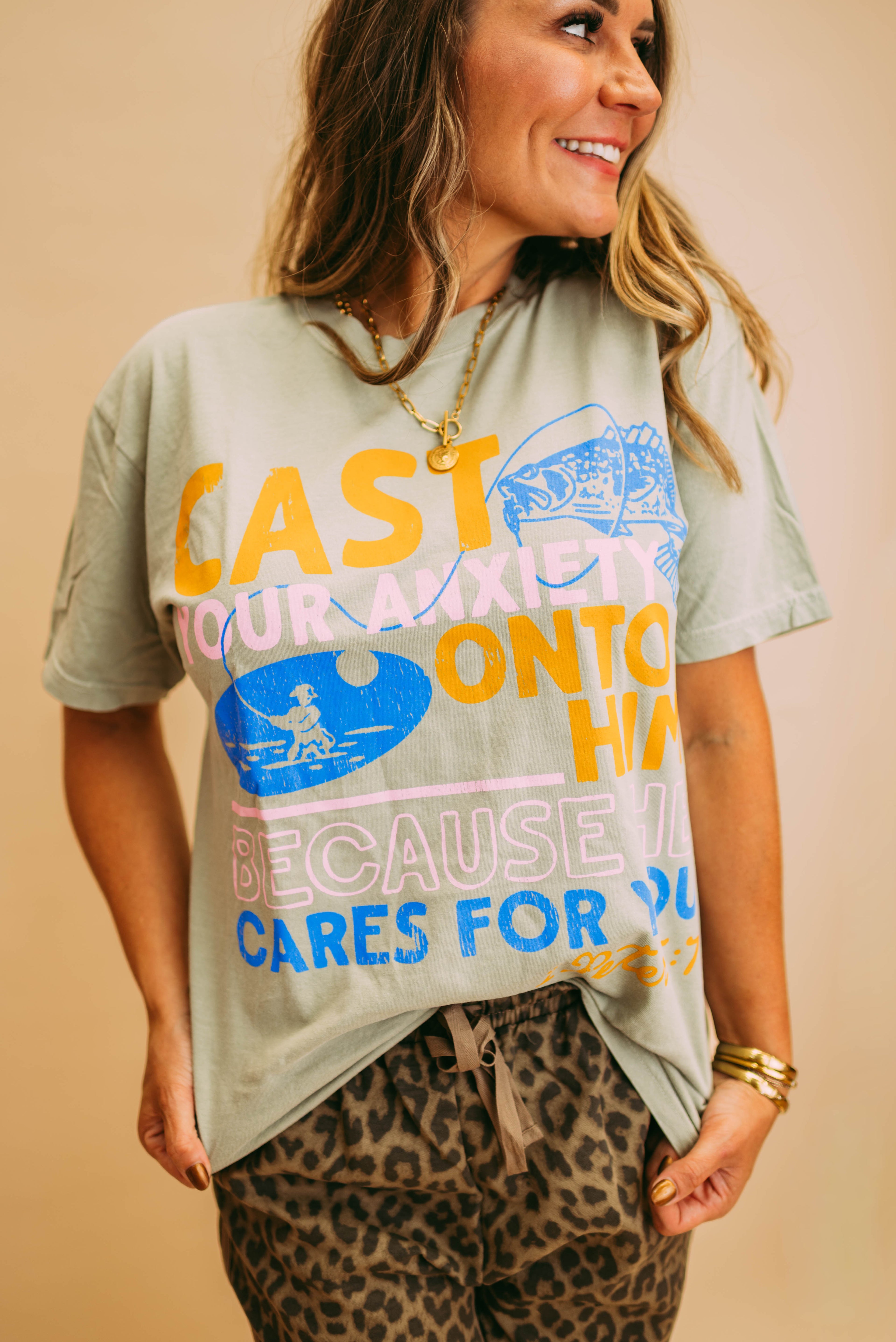 cast your anxiety tee