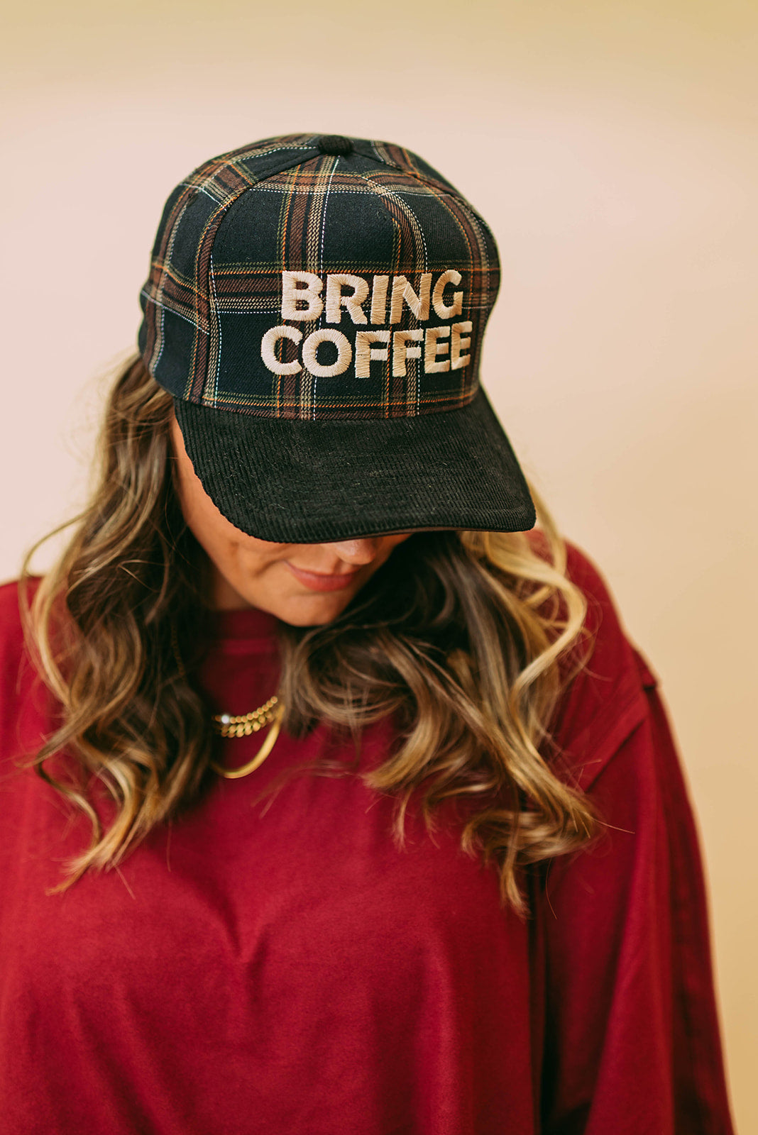 bring coffee trucker hat