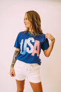 usa patchwork picnic tee