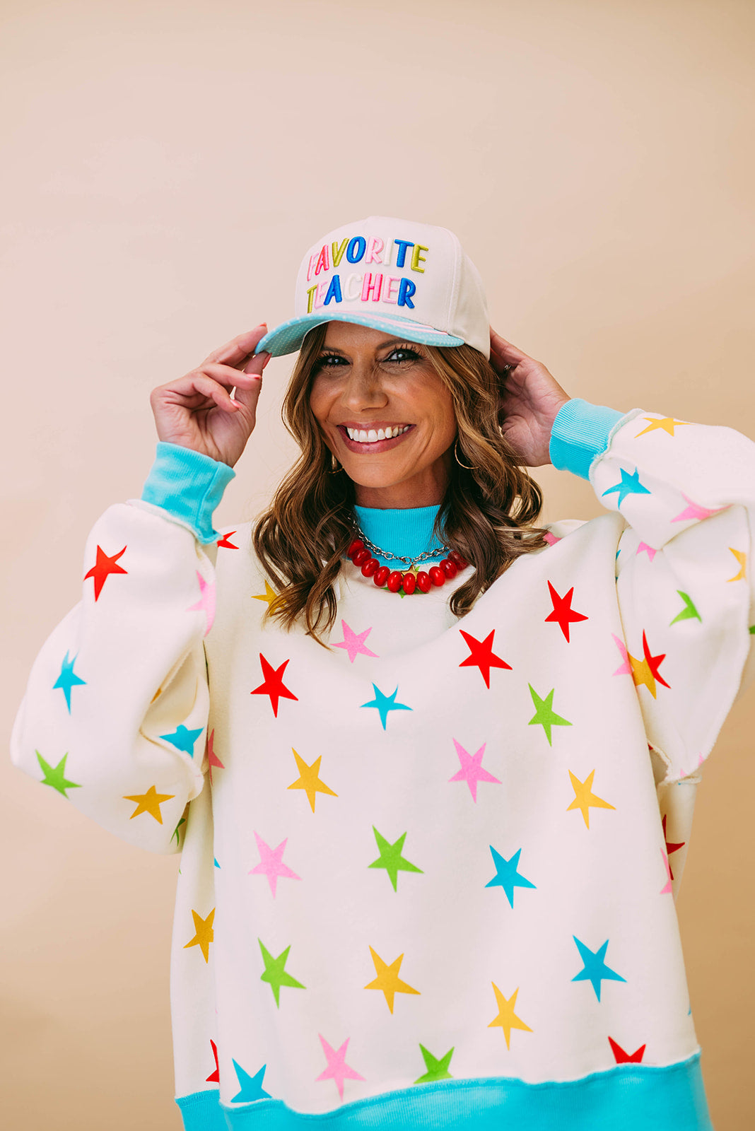 lucky stars reversible mockneck