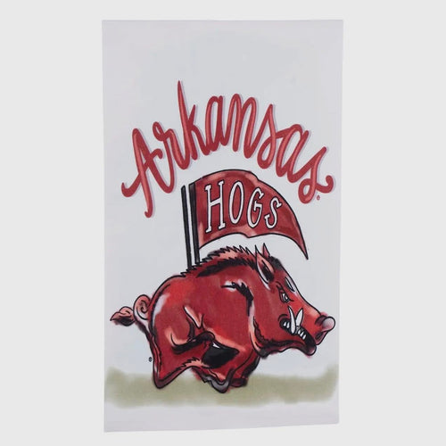 arkansas razorback tea towels