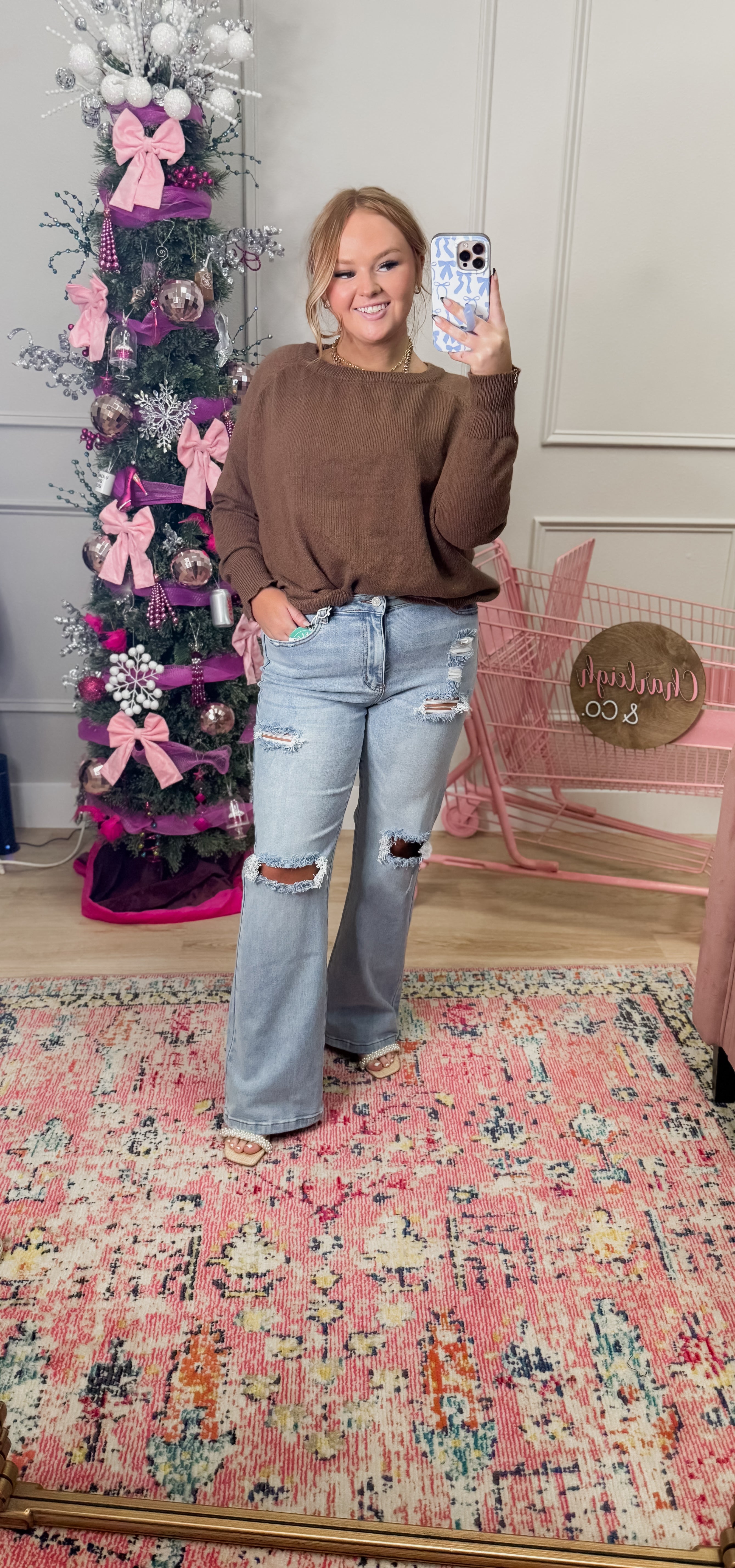 Ashland Straight Leg Distressed Jeans