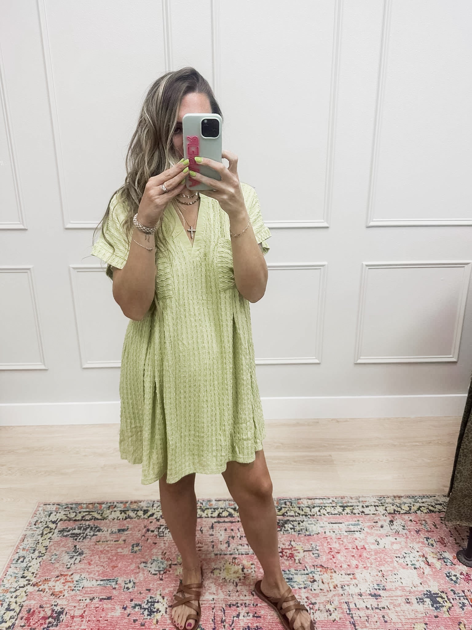 Green Knit Dress
