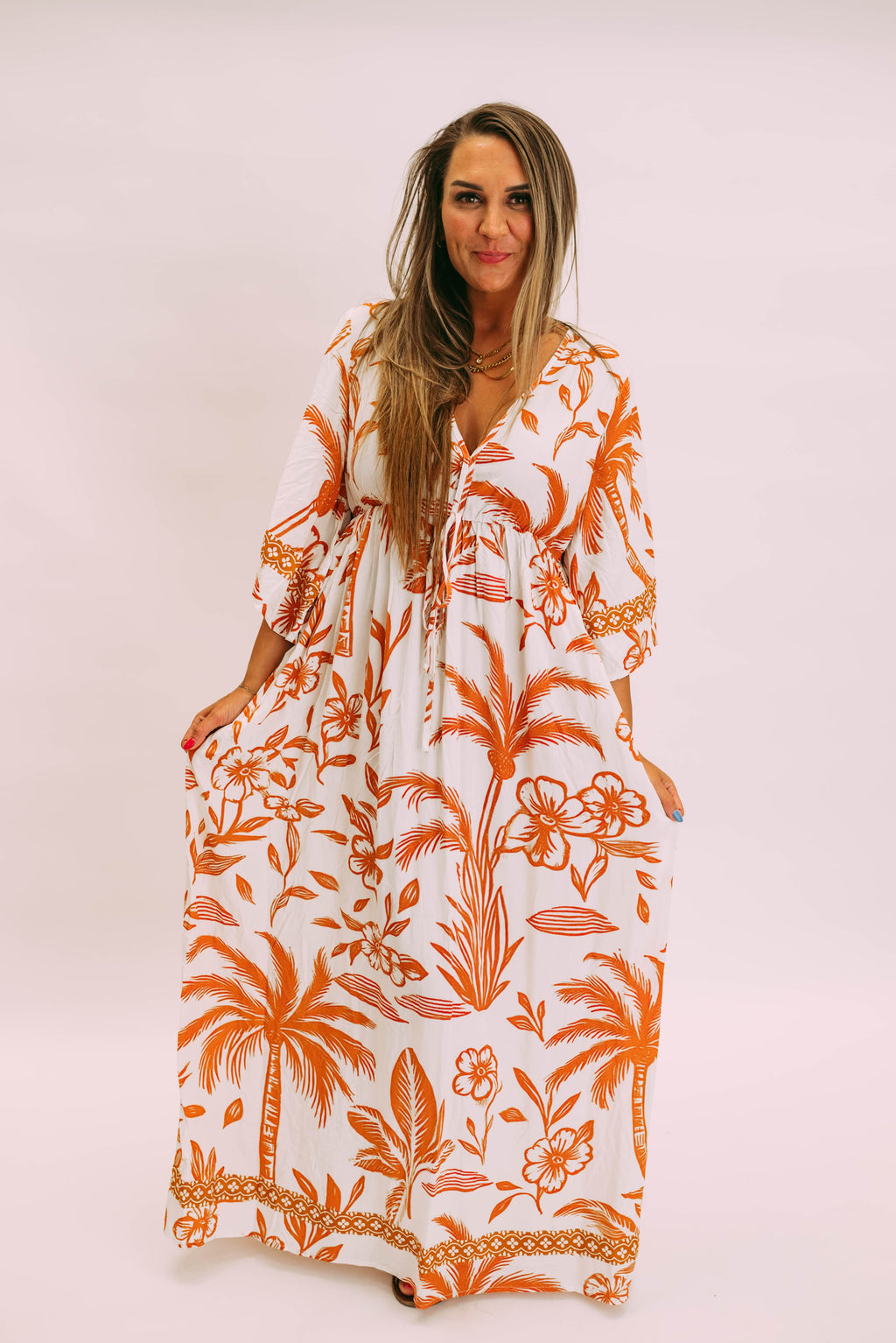 in the jungle kaftan dress