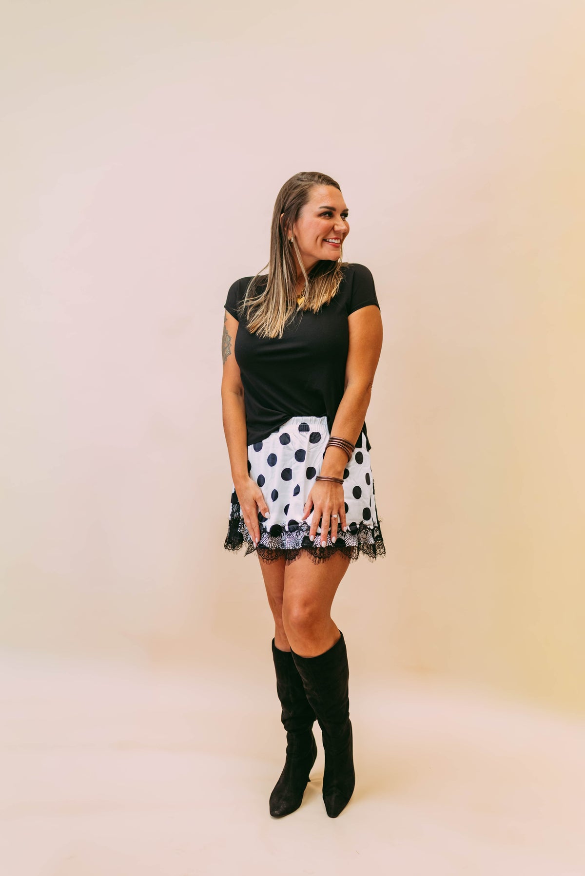 cosmic charm lace skirt
