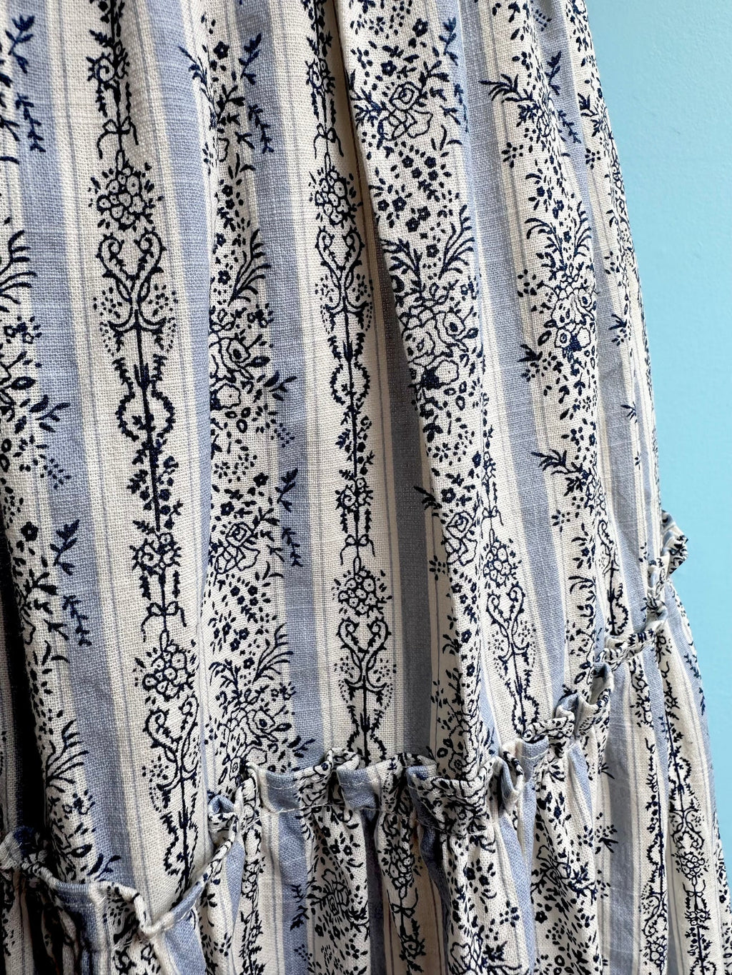 Blue Floral Maxi Dress