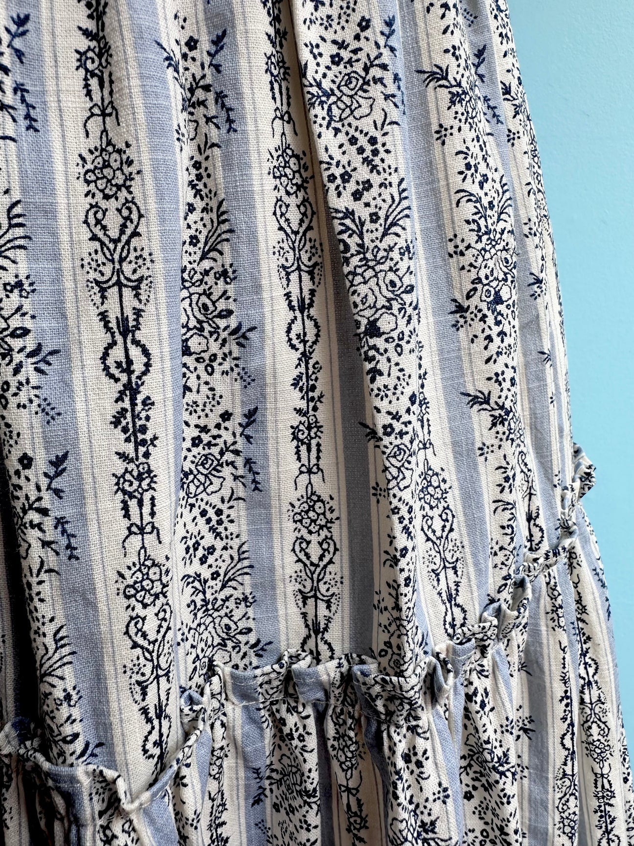 Blue Floral Maxi Dress