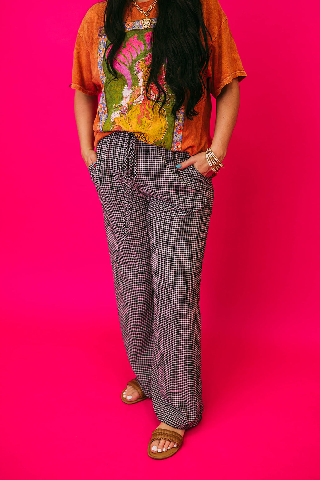 checkered boxer pants