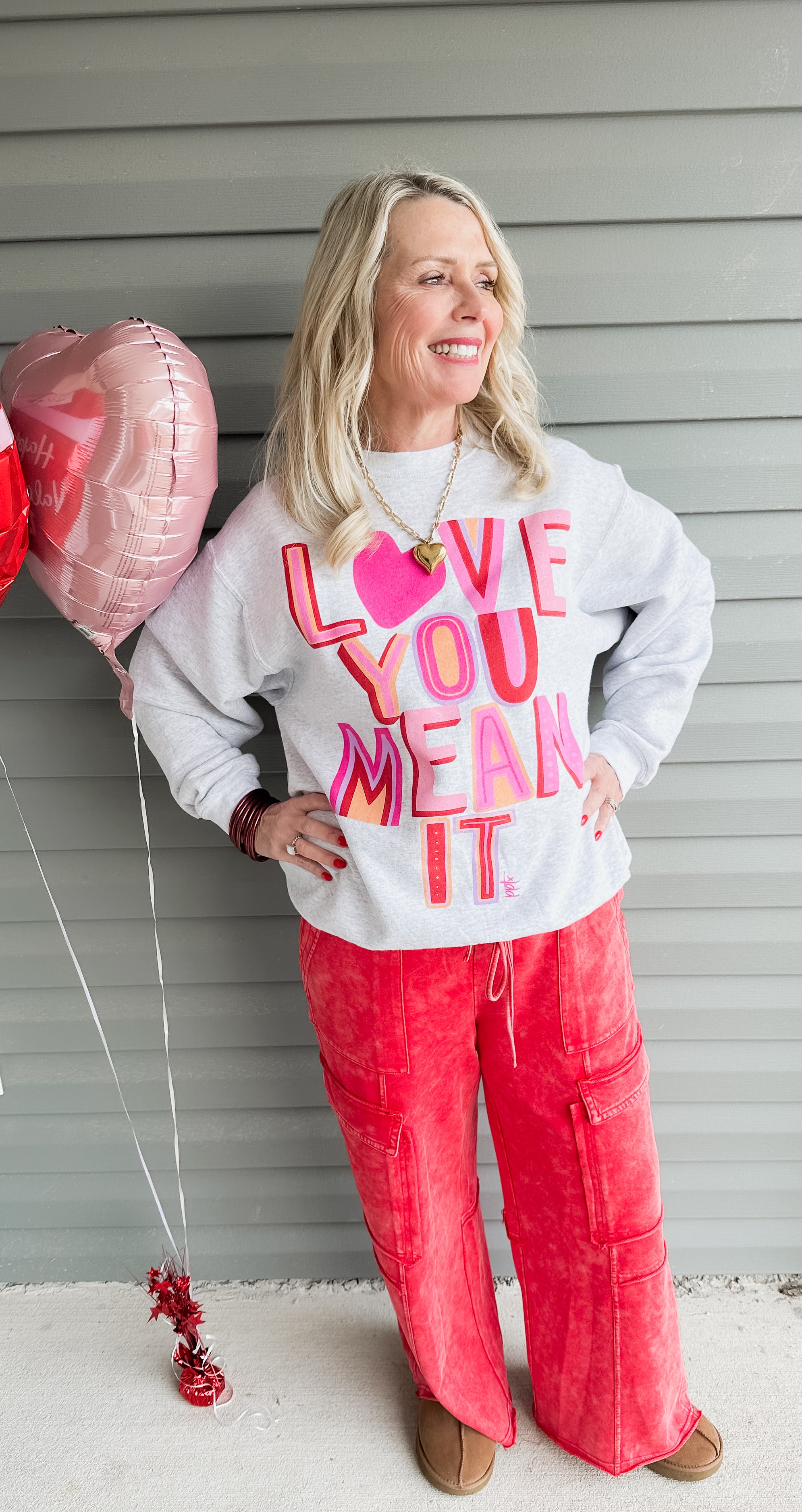 Red Mineral Washed Cargo Pants