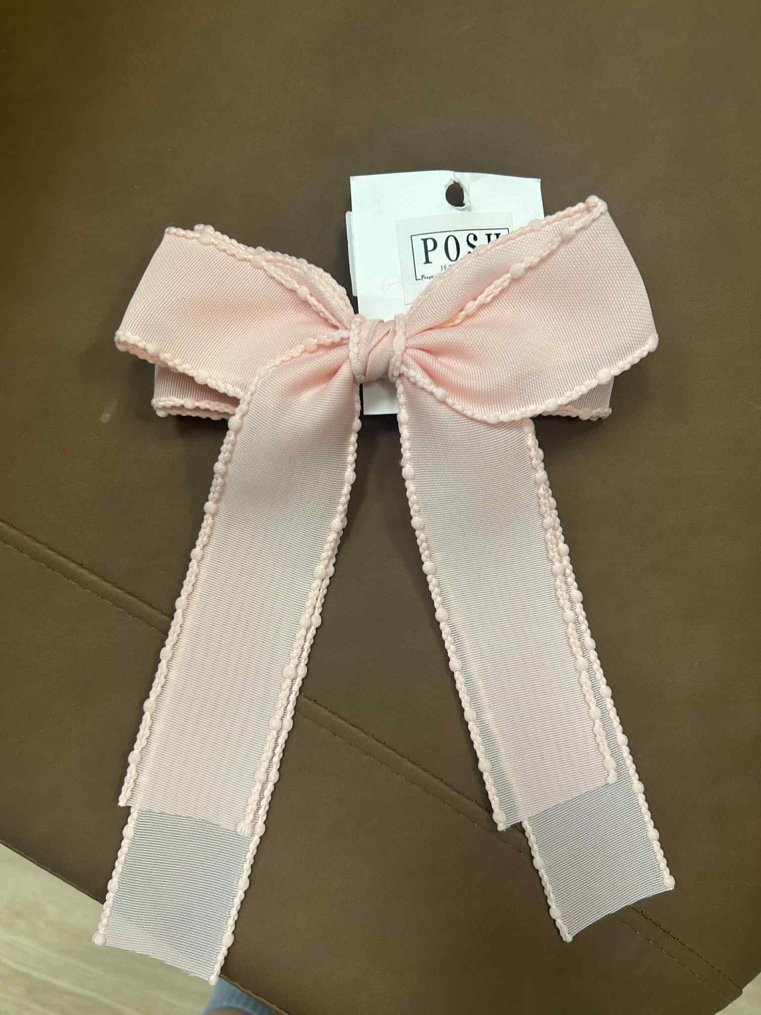 Pink Clip In Bow