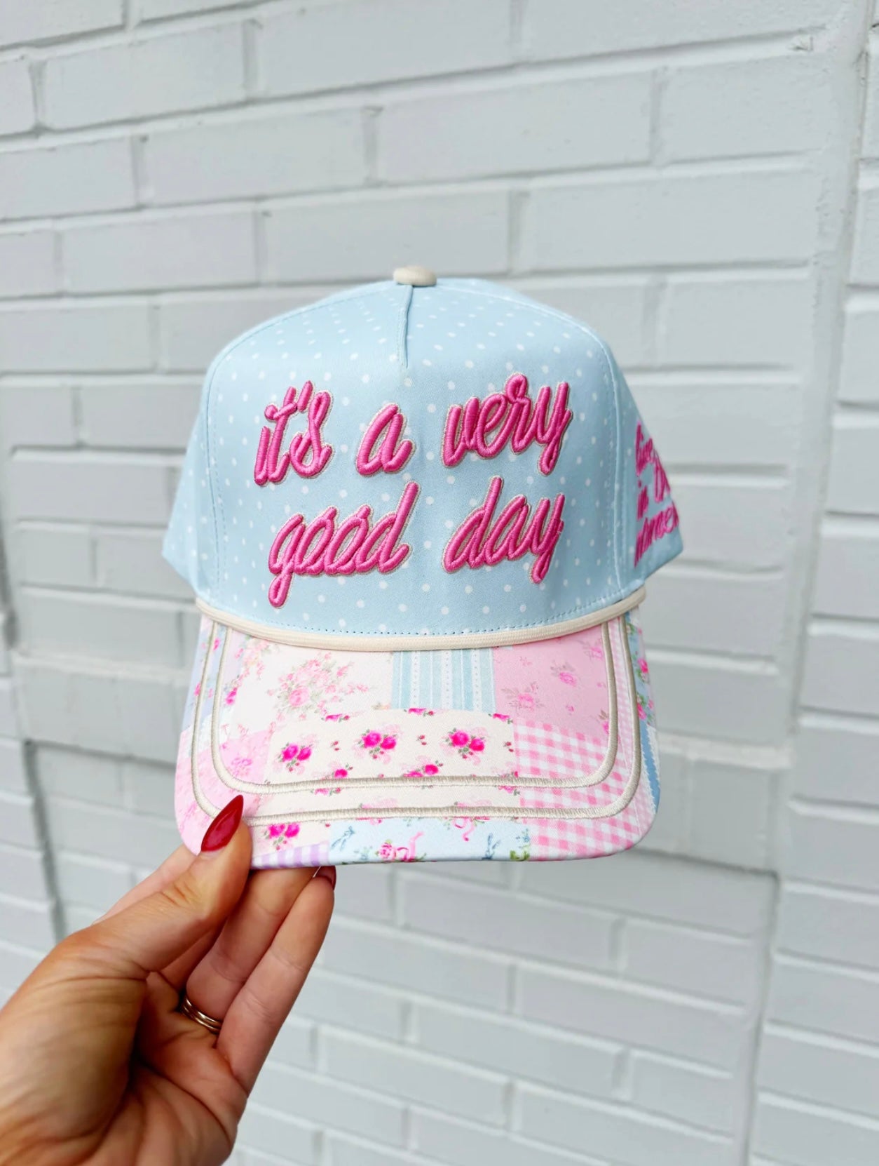 it’s a very good day trucker hat