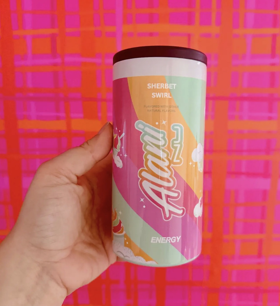 12oz sherbet swirl energy can cooler