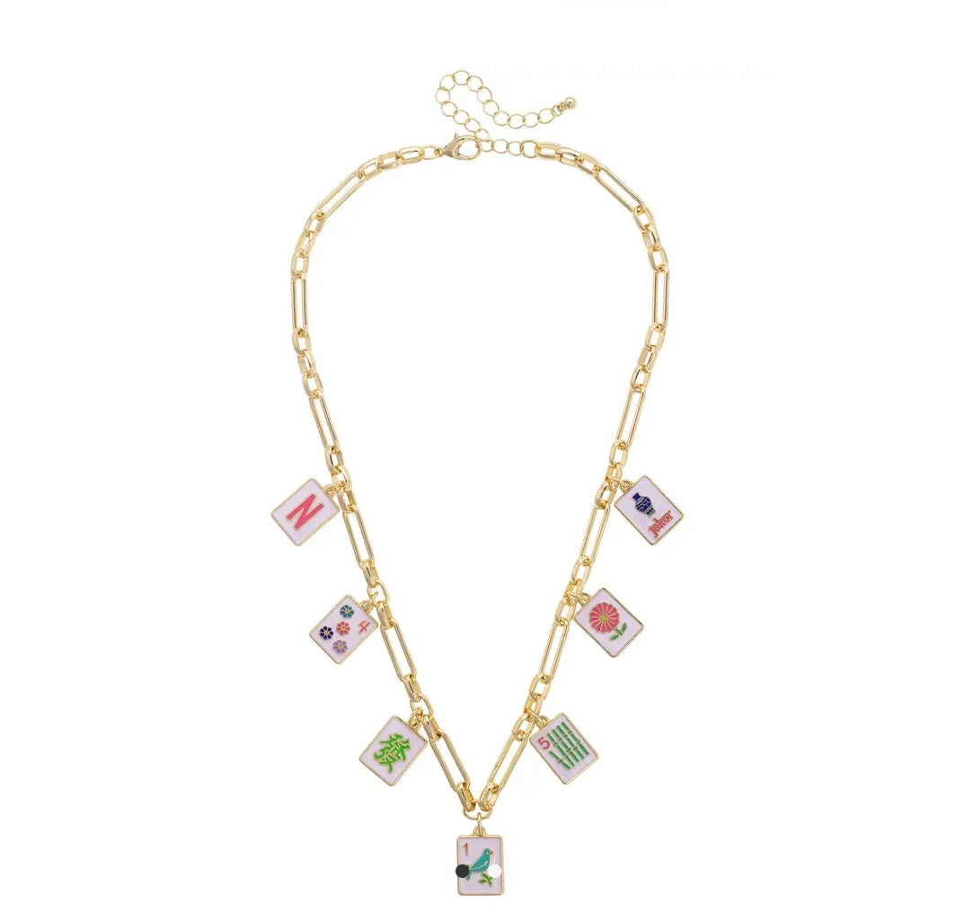 Going Mahjong! Charm Necklace