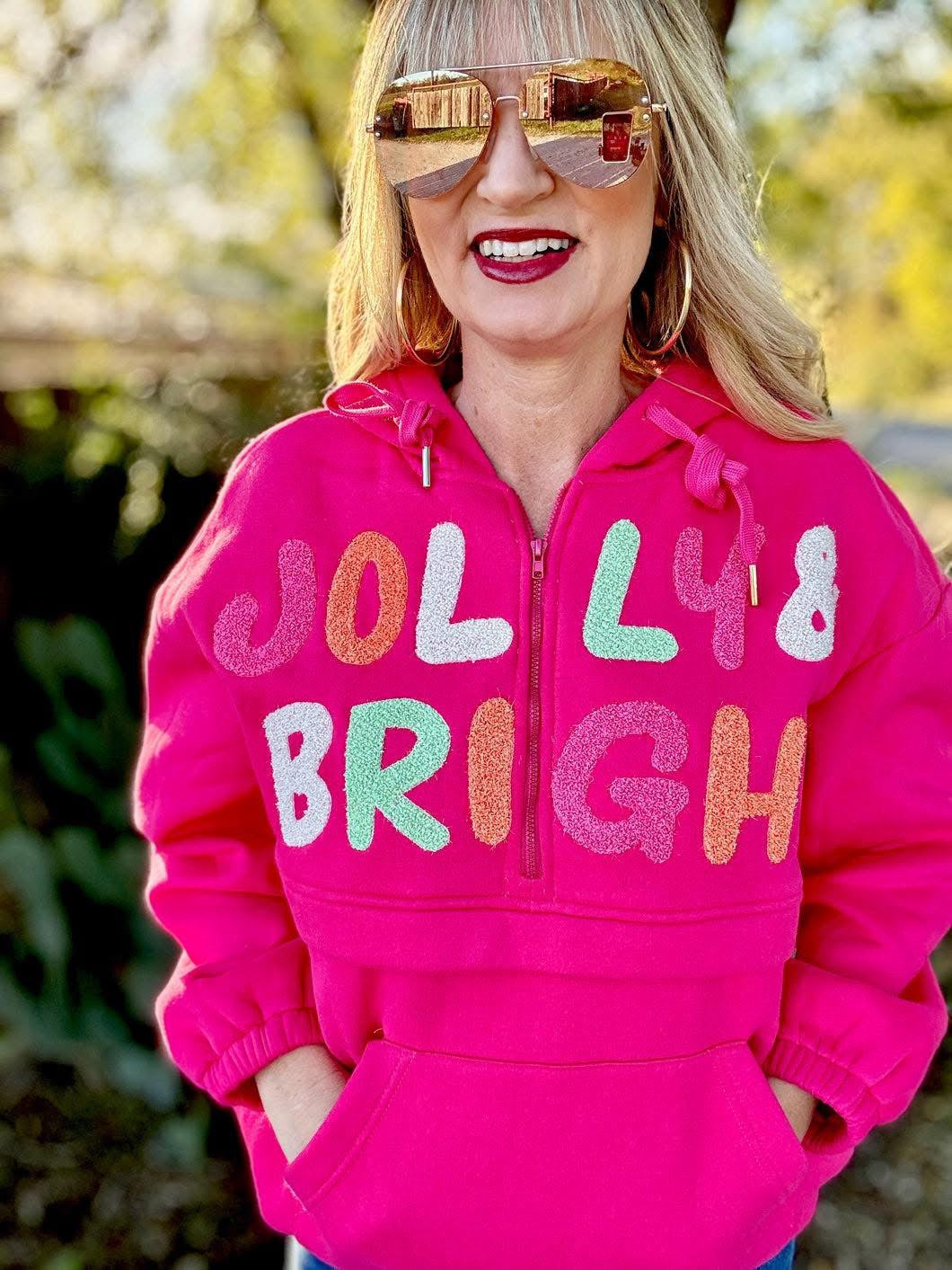 Jolly & Bright Half Zip Pullover