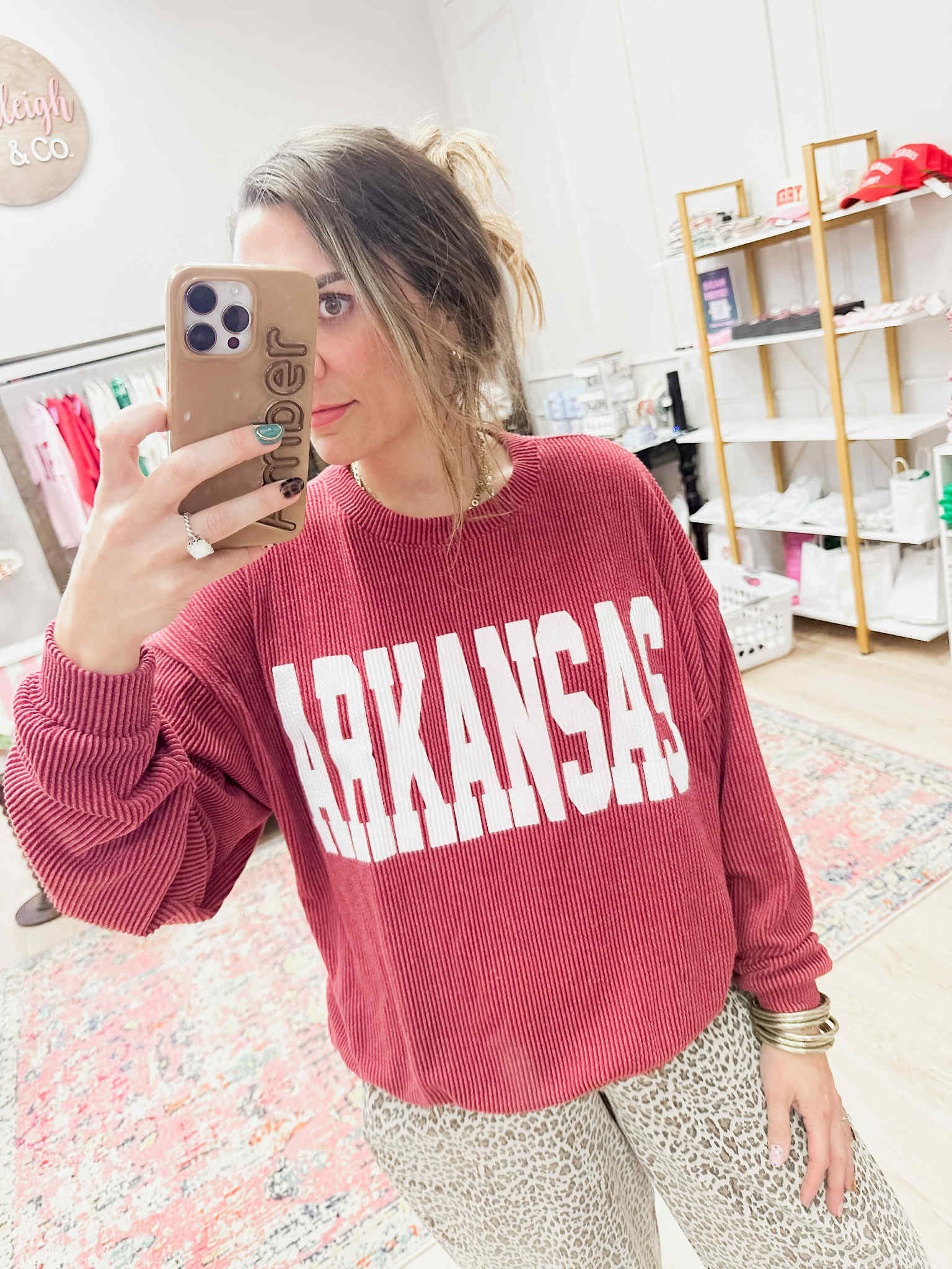 Burgundy Arkansas Oversized Sweater