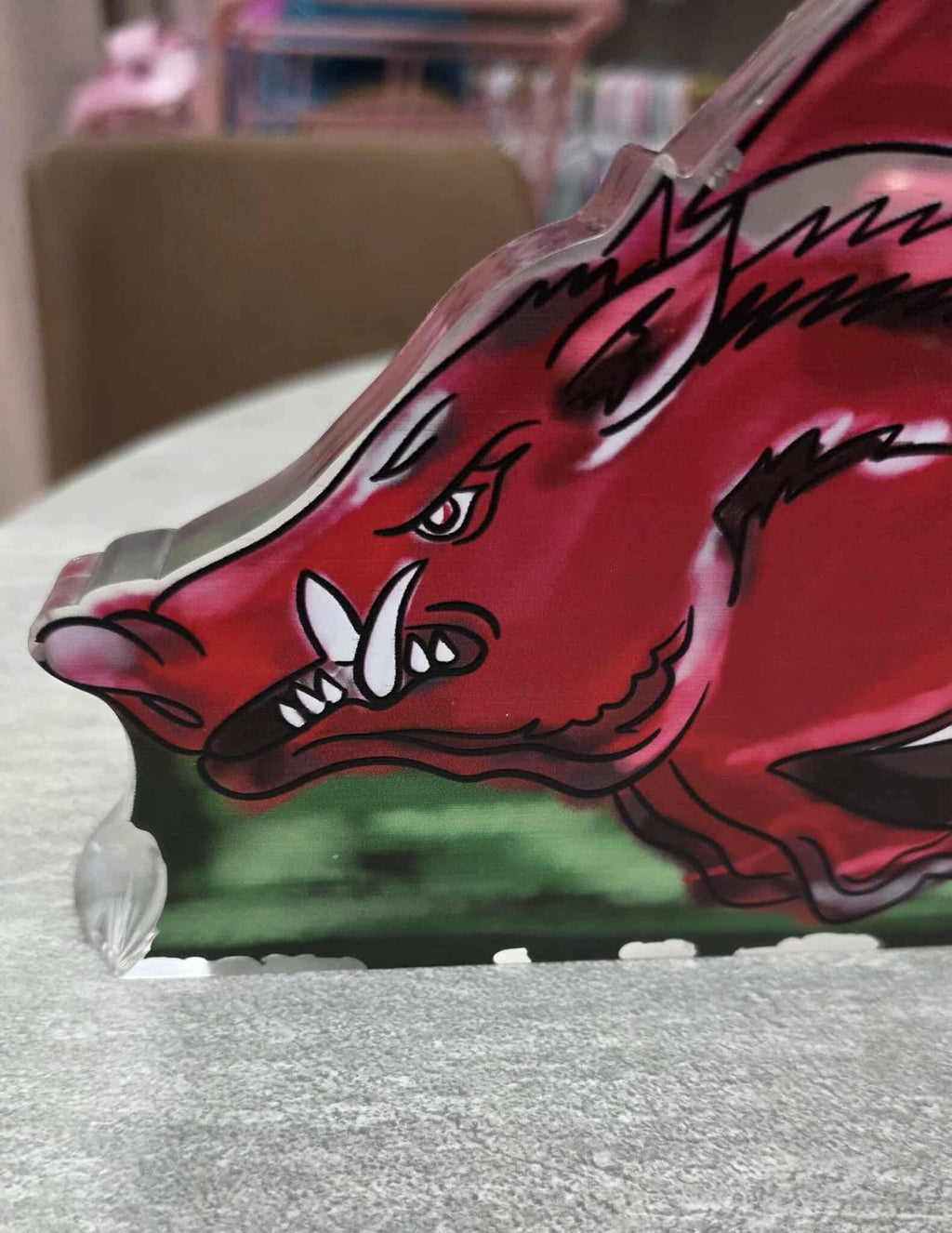 Acrylic Hogs Stand (CHIPPED)