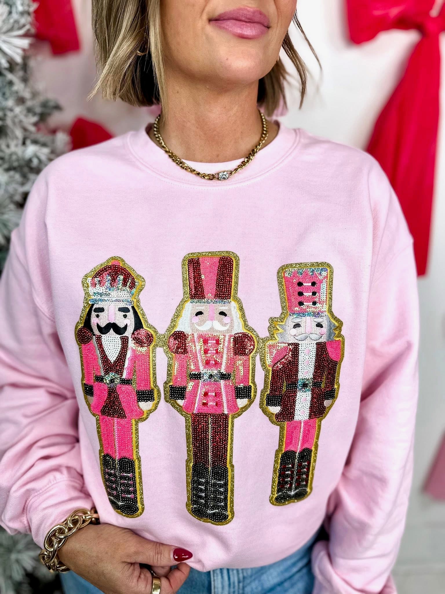 Nutcracker Trio Bedazzled Sweatshirt
