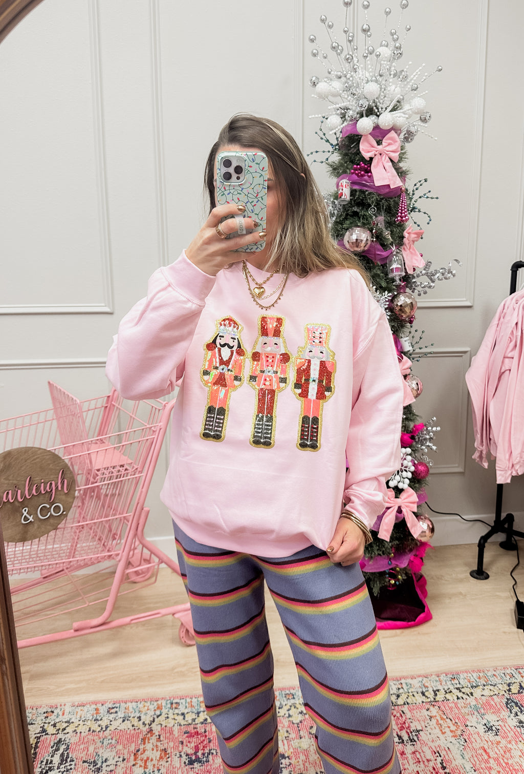 Nutcracker Trio Bedazzled Sweatshirt