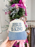Jesus is king trucker hat